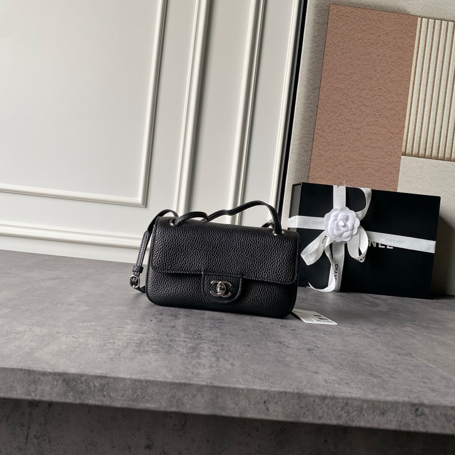 Chanel Mini Classic Flap reference, front view